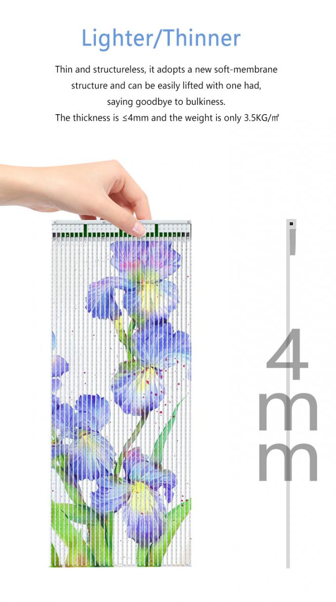 P20 P30 P40 Ecrã de filme LED Grande tela de vidro de cortina de parede de publicidade 5