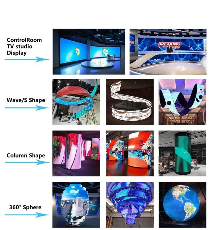 Design de interiores Tela de exibição LED criativa para adicionar um toque moderno para casas escritórios e espaços públicos 6