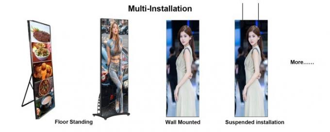 Cartão LED dobrável Cartão de publicidade de vídeo digital portátil Cartão de tela LED Cartão de exibição 3