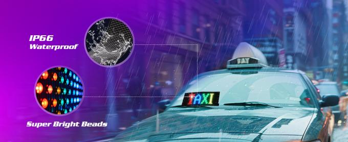 Sinais de LED programáveis, 15'x4' Animações pré-feitas e texto personalizável Sinais de carro LED, Bluetooth APP Control Scrolling Sinais de LED, Custom, Graffiti Painel de matriz LED flexível para loja de carros Hotel Holiday 4