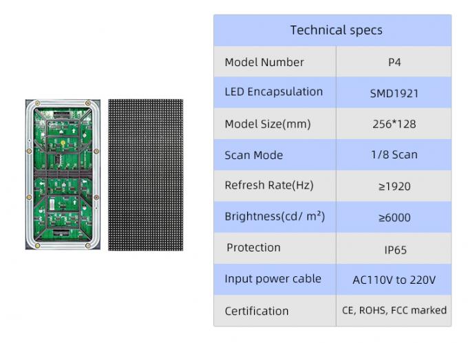 Ecrã de parede de vídeo LED LED para exteriores 4
