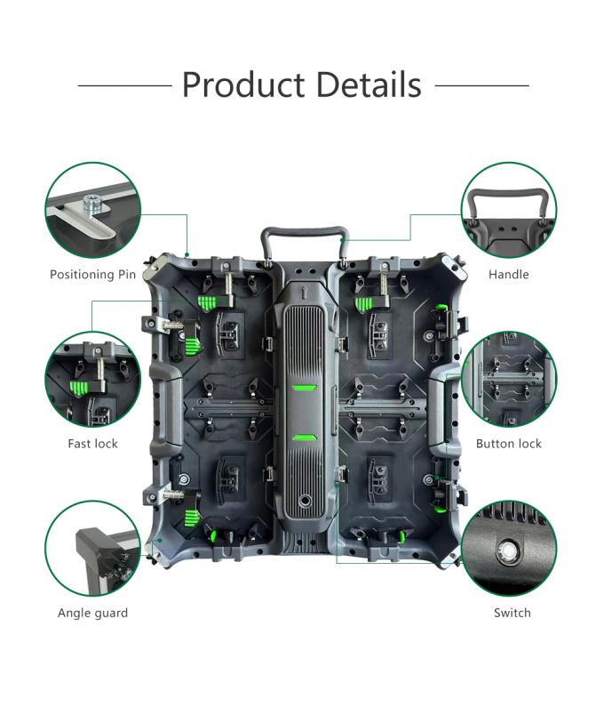 Aluguer de tela LED com tela de vídeo LED de alto desempenho P2.5 P3 P4 P5 P6 Ecrã de exibição LED exterior interior 3