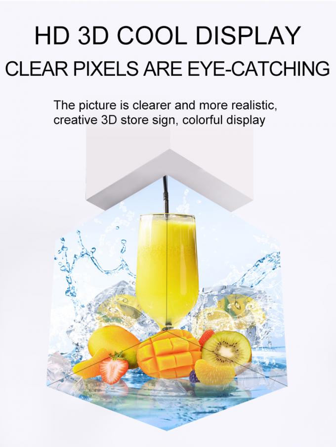 Ecrã LED de cubo P2.5 P3 P4mm Personalizado para lojas de varejo 0