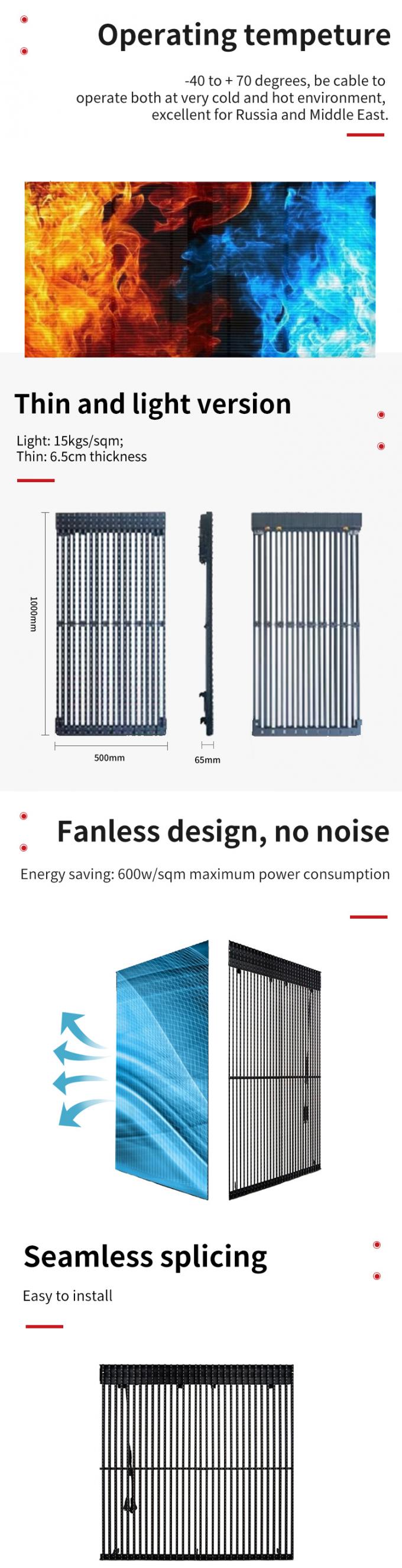 Ecrã LED transparente Ecrã de vidro transparente Janela LED Transparente Video Parede Painel flexível Alto brilhoEcrã LED 1