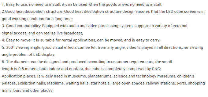 P2.5 P3 P3.91 P4.81 Tela LED Cube Logotipo Display Tela LED Criativa para Publicidade Interna e Externa 0