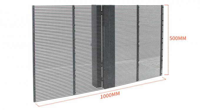 3.91-7.82mm Pixel Pitch Transparent LED Display Screen com 75% de transparência para 5-100m de distância de visão 0