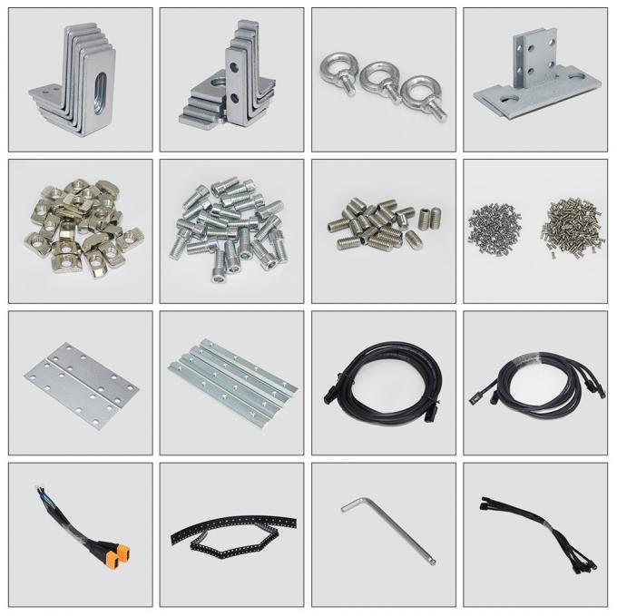 3.91-7.82mm Pixel Pitch Transparent LED Display Screen com 75% de transparência para 5-100m de distância de visão 1