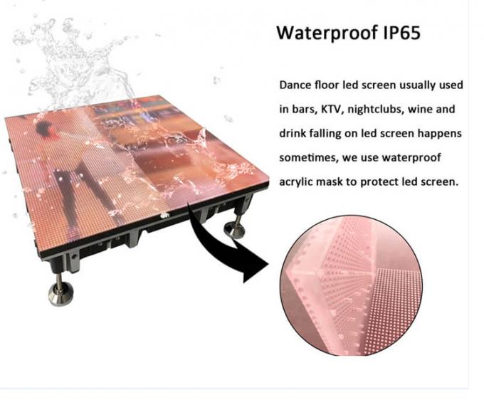 Display de piso de dança Led Panel de azulejos de aluguel 500 * 1000 Alta atualização Led Stage Wedding Screen Wall P2.9 Display LED interativo 7
