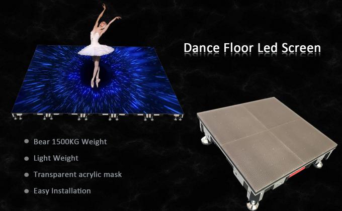 Displays LED P4.81 Ecrã LED para pista de dança Aluguer de palco Painel Ecrã LED interior 0