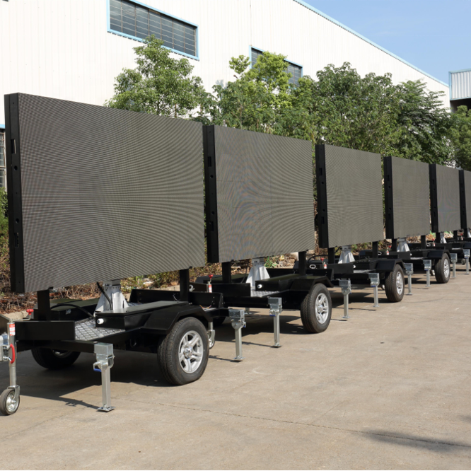 Ecrã LED para móvel de trailer, outdoor, outdoor, outdoor, billboard, LED display screen, LED screen-trailer 0