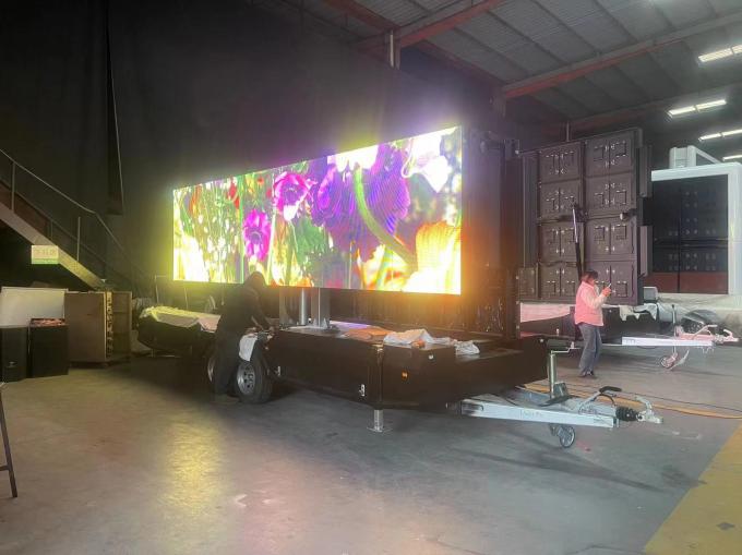 Ecrã LED para móvel de trailer, outdoor, outdoor, outdoor, billboard, LED display screen, LED screen-trailer 2