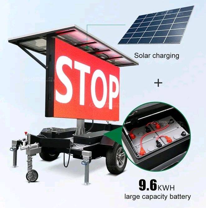 Ecrã LED para móvel de trailer, outdoor, outdoor, outdoor, billboard, LED display screen, LED screen-trailer 5