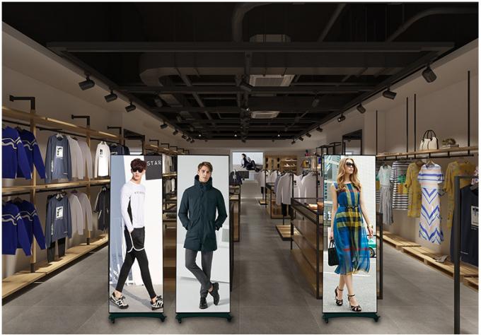 HD Movível LED Poster Display Screen Indoor Outdoor Floor Standing P1.8 P2 Foldable Led Poster Screen P2.5 Led Screen Poster 7