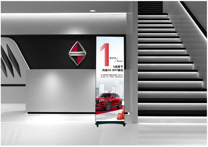 HD Movível LED Poster Display Screen Indoor Outdoor Floor Standing P1.8 P2 Foldable Led Poster Screen P2.5 Led Screen Poster 10