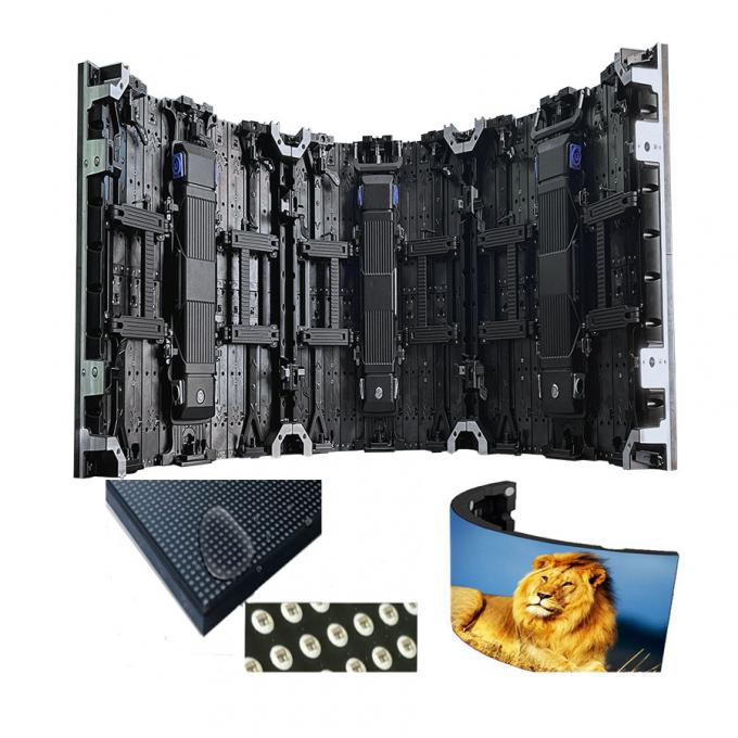 Aluguel de Painel de Vídeo LED Flexível Curvo Indoor/Outdoor para Exposição e Atividades de Palco - P2.976 P3.91 P4.81 2