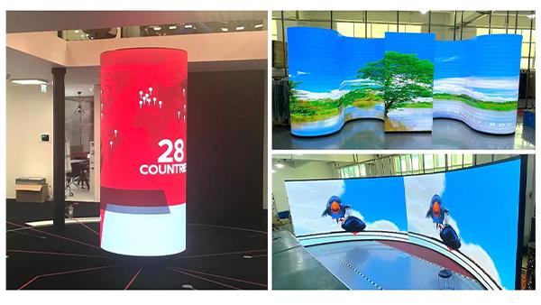 Tela de TV LED flexível personalizável P3 Painel LED flexível interno Preço da tela sexy 1