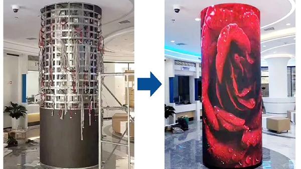 Tela de TV LED flexível personalizável P3 Painel LED flexível interno Preço da tela sexy 3