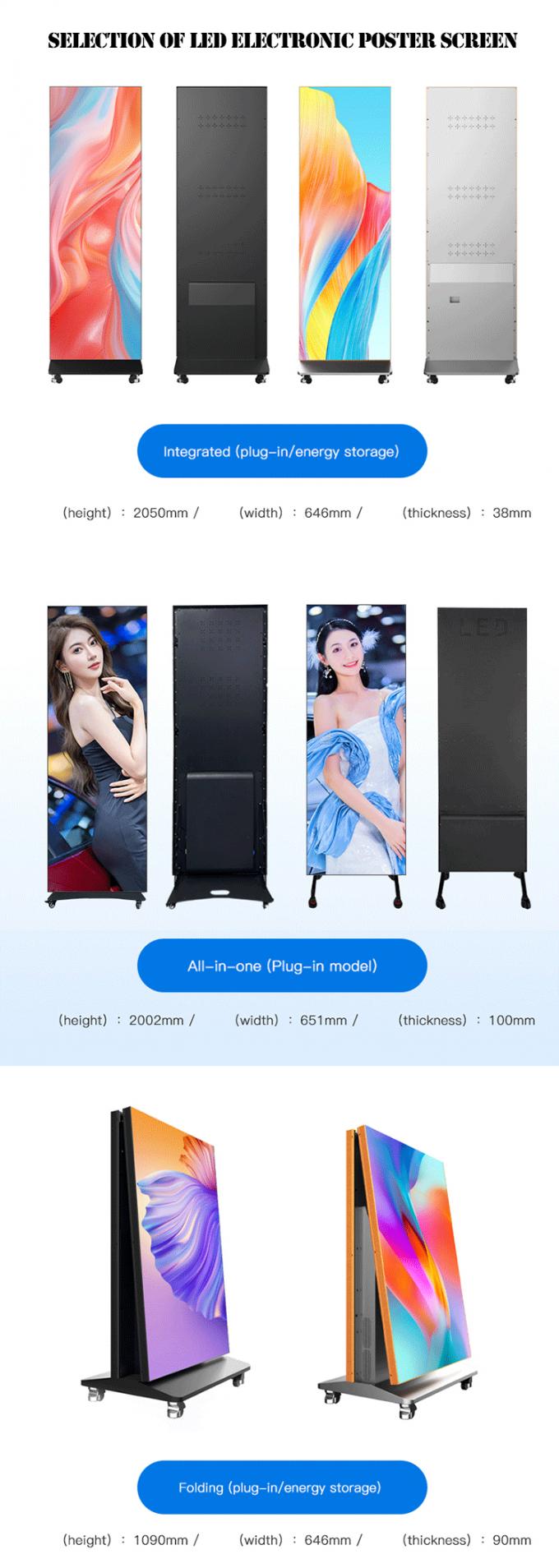 P2.5 Poster LED dobrável Indoor LED Poster Publicidade Apresentação do produto 2