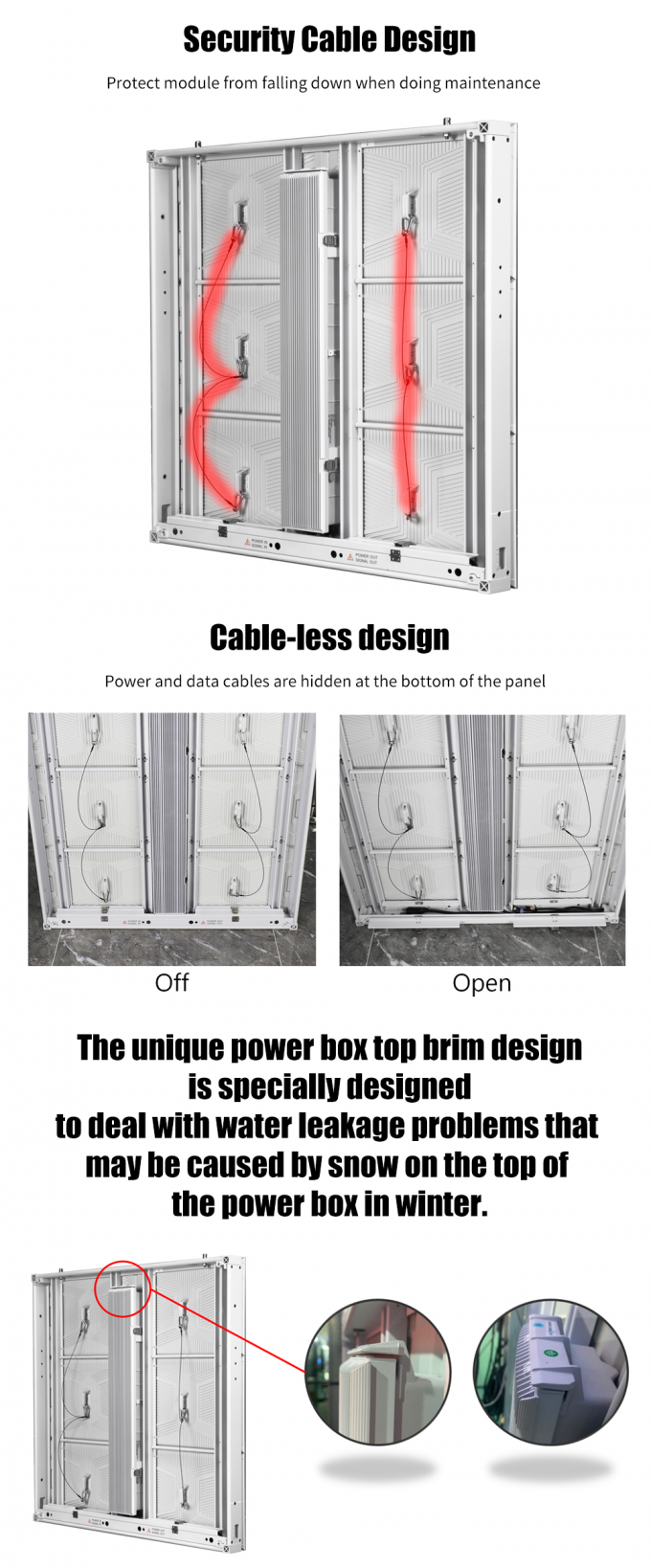 Ecrã LED exterior Sinais eletrônicos solares Estrutura de aço de cartaz de dois lados Estruturas de sinalização digital LED exterior 2