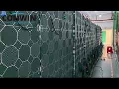 Display de cartaz digital LED criativo Ecrã em pé móvel