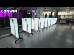 Televisão de tela LED inteligente HD 2K 4K interativa de 145 polegadas com uma liga de alumínio para o salão de exposições