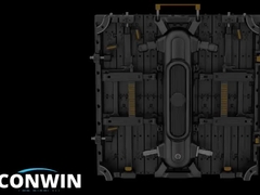 Exposição de diodo emissor de luz alugado exterior