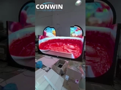 Painel de ecrã LED curvo suave flexível para serviço frontal interior 240X120mm